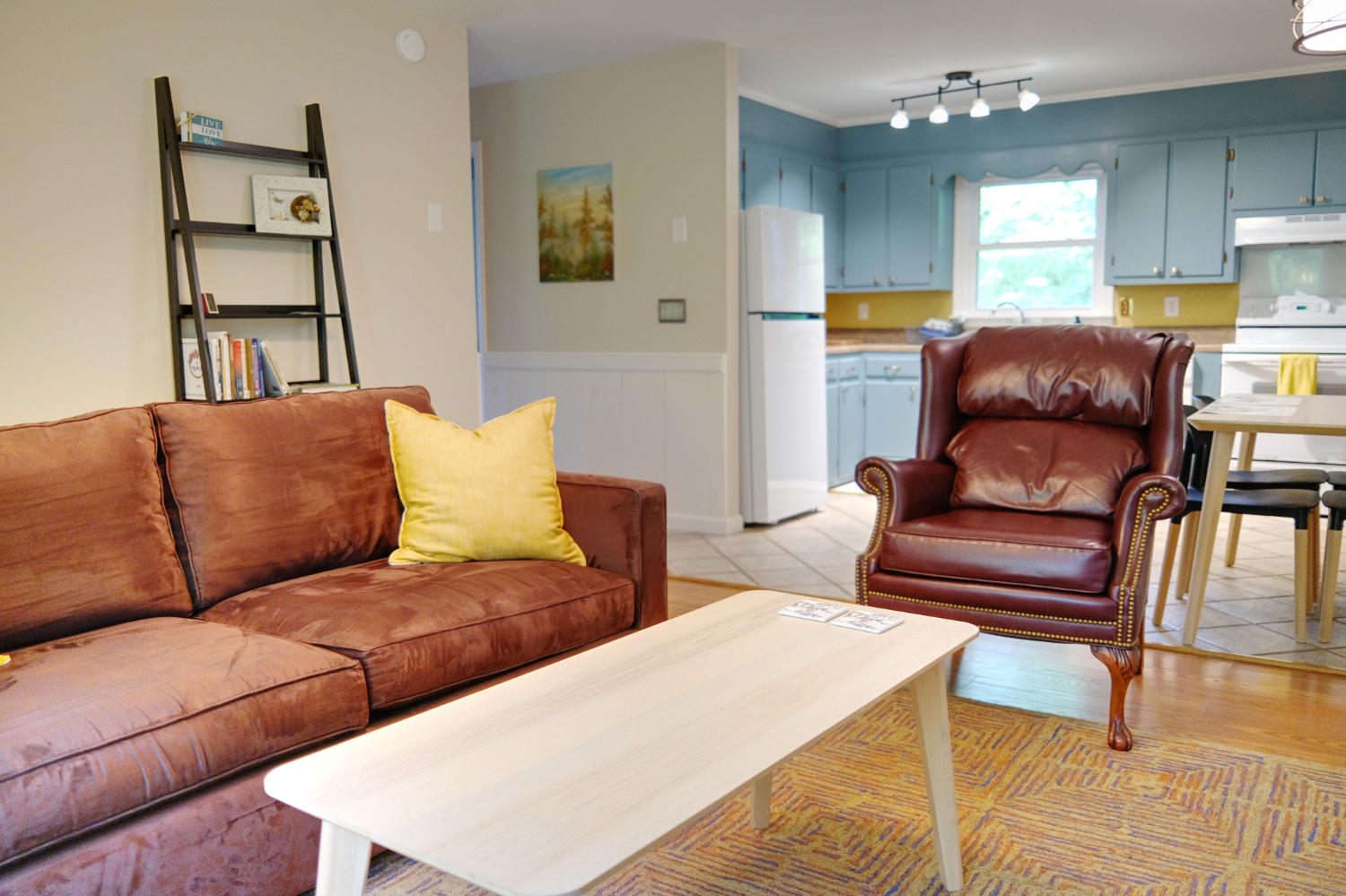 Bright living room area